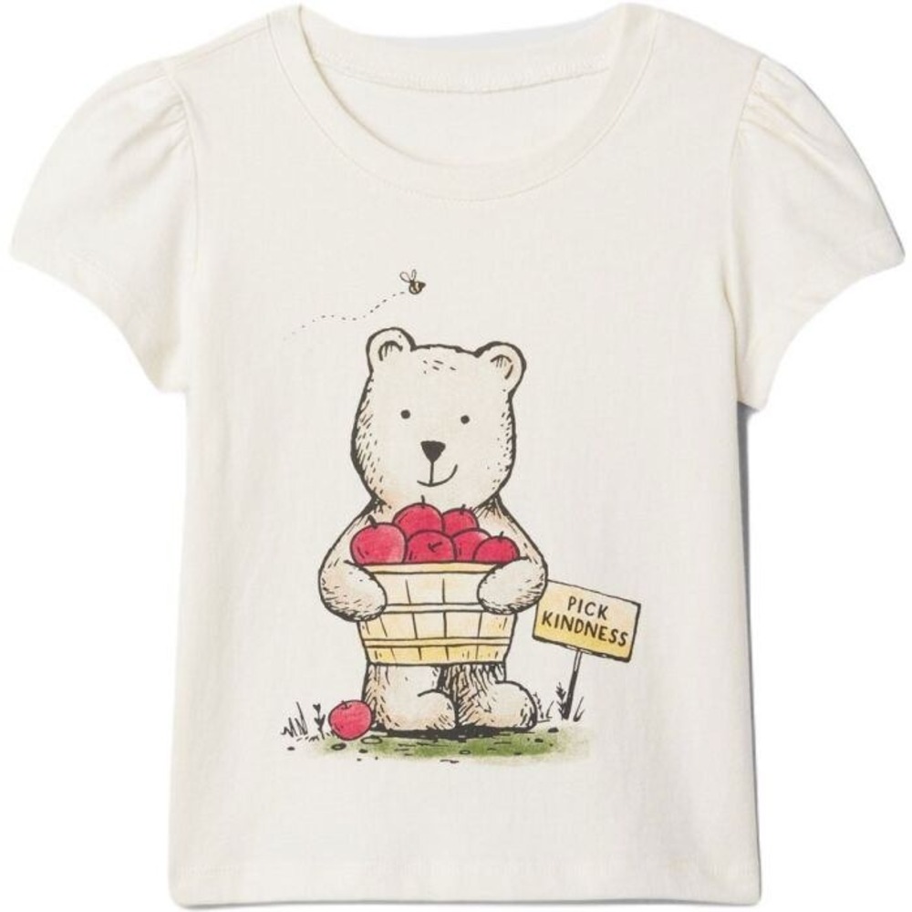 Baby Gap Brannan's Favorites Bear Apple Pick Kindness t-shirt size 3 Years